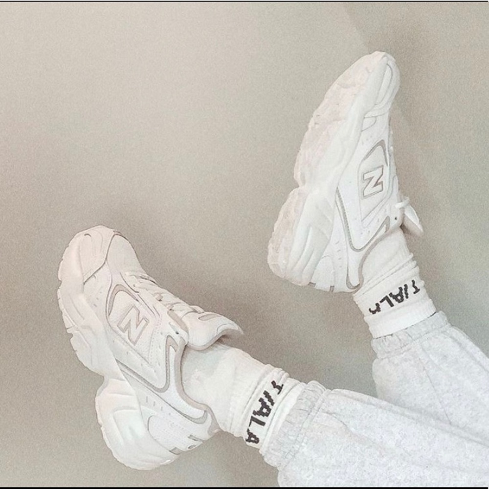 NWT New Balance WX452 Heritage Dad Sneakers White